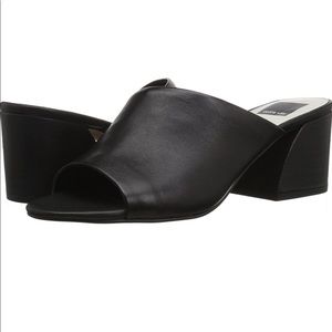 Dolce Vita Mule Assymetrical Sandals, Black, 6.5